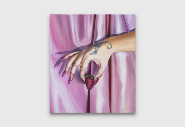 Kansas Smeaton The harvest is your own, 2023 oil on Italian polycotton 41 x 36 cm 16 1/8 x 14 1/8 inches