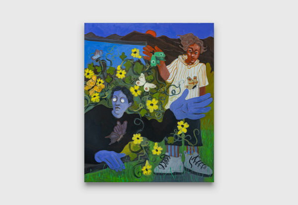 Katja Farin Portal Mirror, 2023 oil on canvas 90 x 74 x 3.8 cm 35 1/2 x 29 x 1 1/2 inches