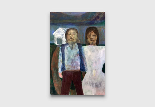 Justin Williams It's not so hard to be on the outside looking in, 2019 oil on canvas 90 x 60 cm 35 7/16 x 23 5/8 inches