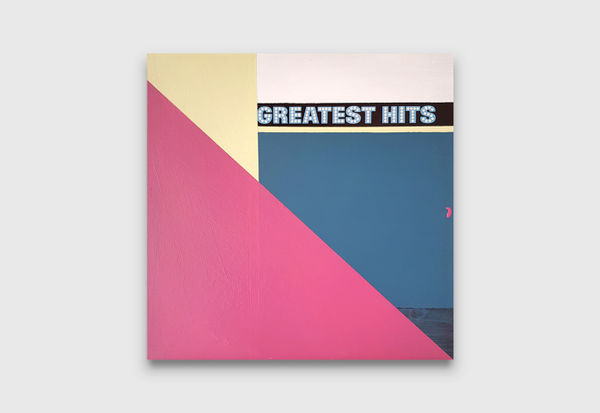 Joe Wilson & Chanelle Collier The Very Best Of 12, 2019 acrylic on found vintage record sleeve, vinyl 31 x 31 cm