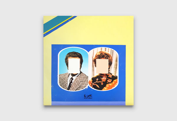 Joe Wilson & Chanelle Collier The Very Best of 14, 2019 acrylic on found vintage record sleeve, vinyl 31 x 31 cm