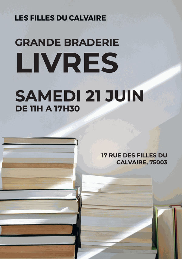 Grande braderie de livres | 17, rue des Filles du Calvaire