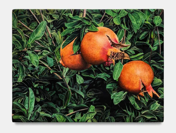 Jérémie Cosimi, Pause-déjeuner, huile sur bois, 2024