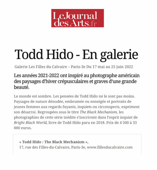 Todd Hido - En galerie