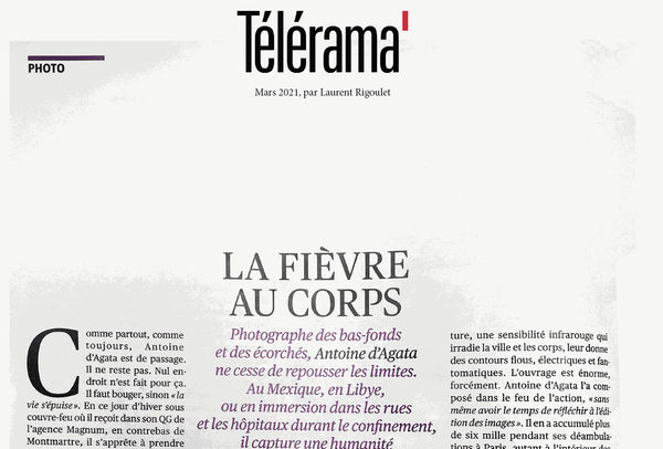 Antoine d'Agata — Télérama