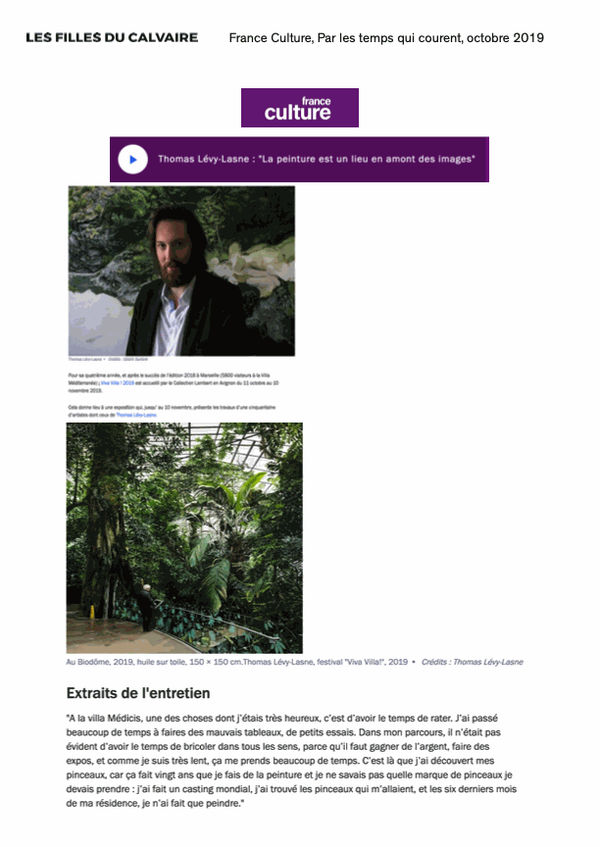 Thomas Lévy-Lasne — France Culture