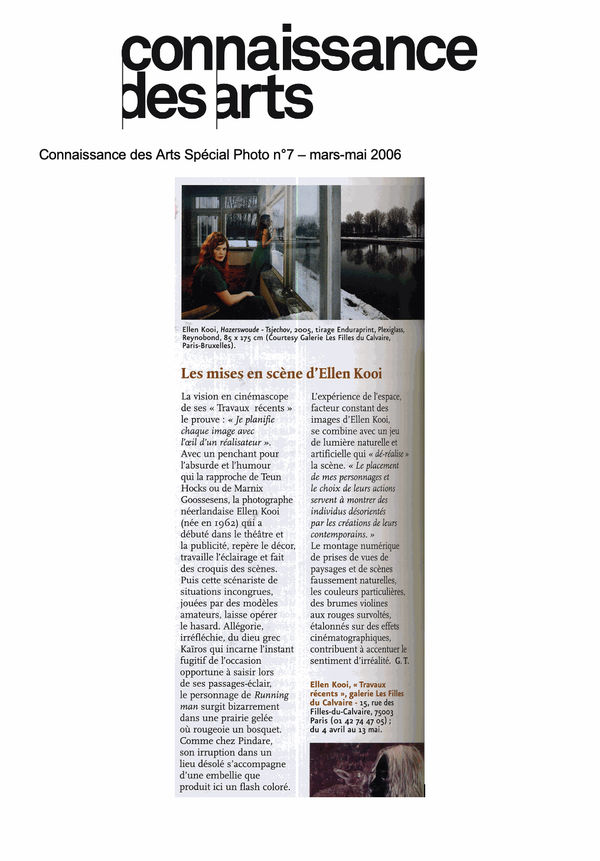 Les Mises en scène d'Ellen Kooi