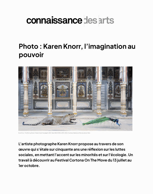 Karen Knorr | Connaissance des arts