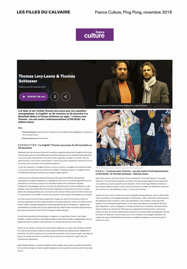 Thomas Lévy-Lasne — France Culture