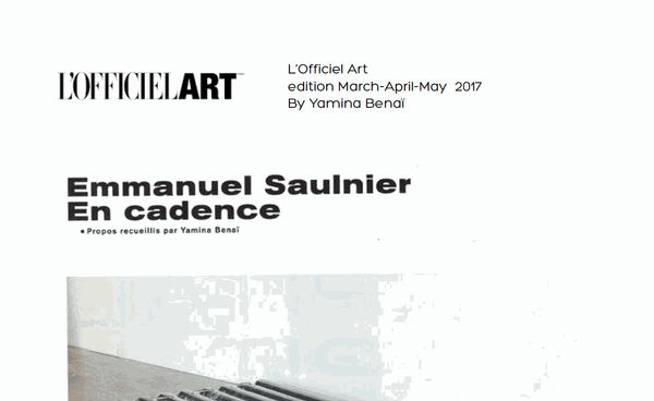 Emmanuel Saulnier en cadence