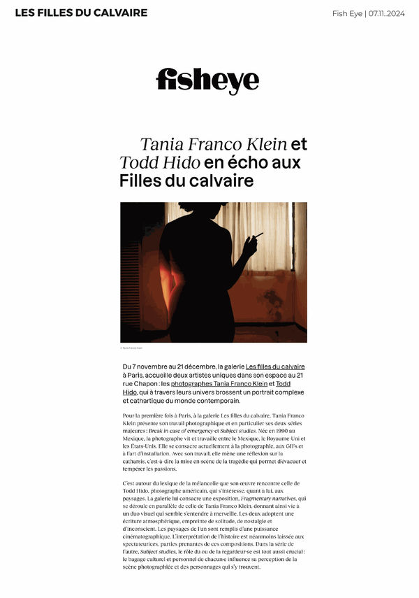 Tania Franco Klein | Fisheye