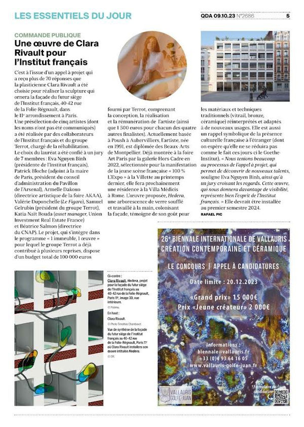 Clara Rivault — Quotidien de l'art