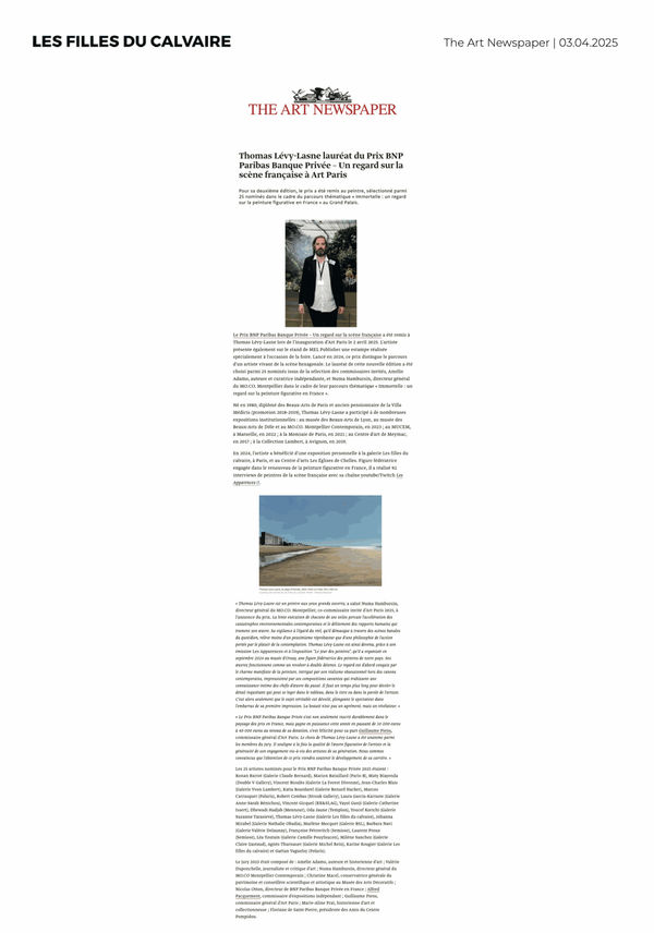 Thomas Lévy-Lasne | The Art Newspaper