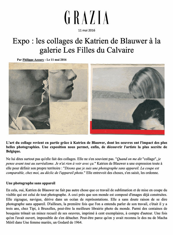 Une photographe sans appareil