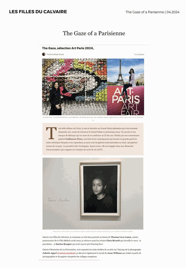Art Paris 2024 | The Gaze of a Parisenne