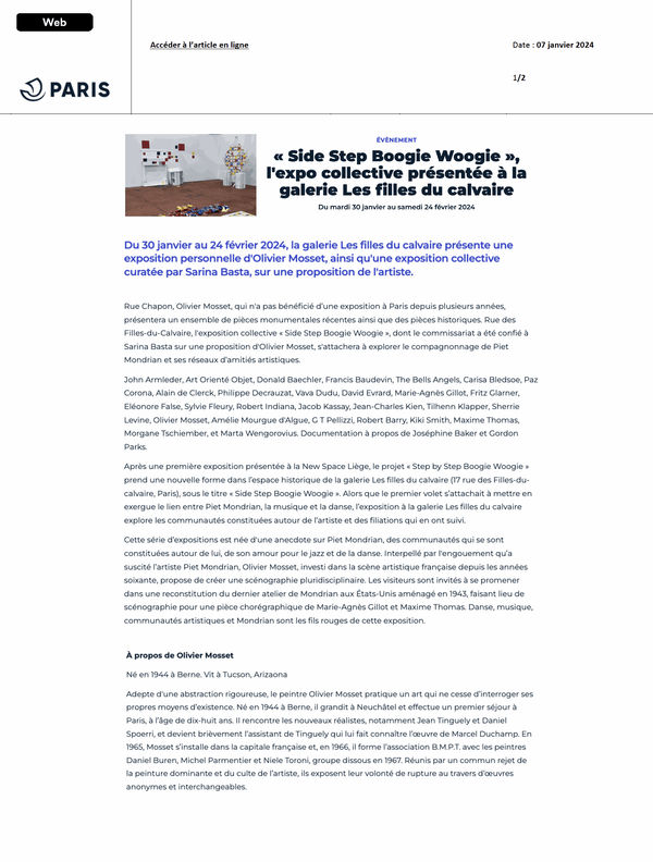 Side Step Boogie Woogie | Que faire à Paris