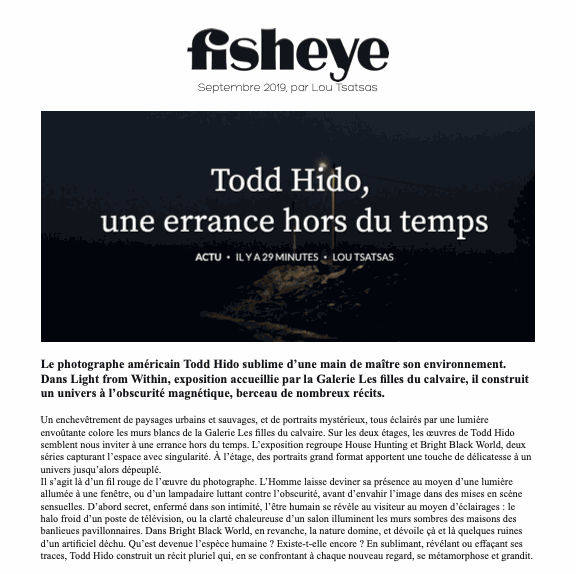 Todd Hido, une errance hors du temps