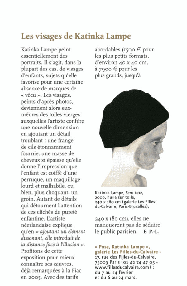 Les visages de Katinka Lampe