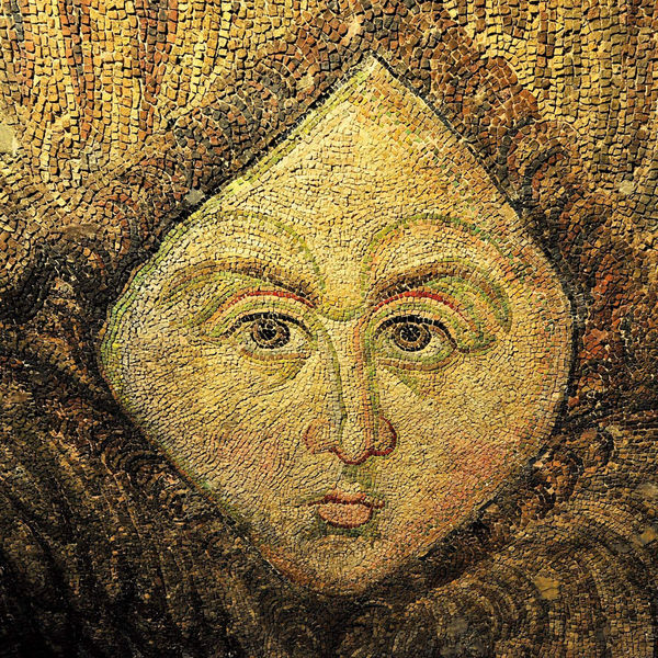 Seraphim figure, 9th century. Golden tesserae (detail) Mosaic from Hagia Sophia, Istanbul