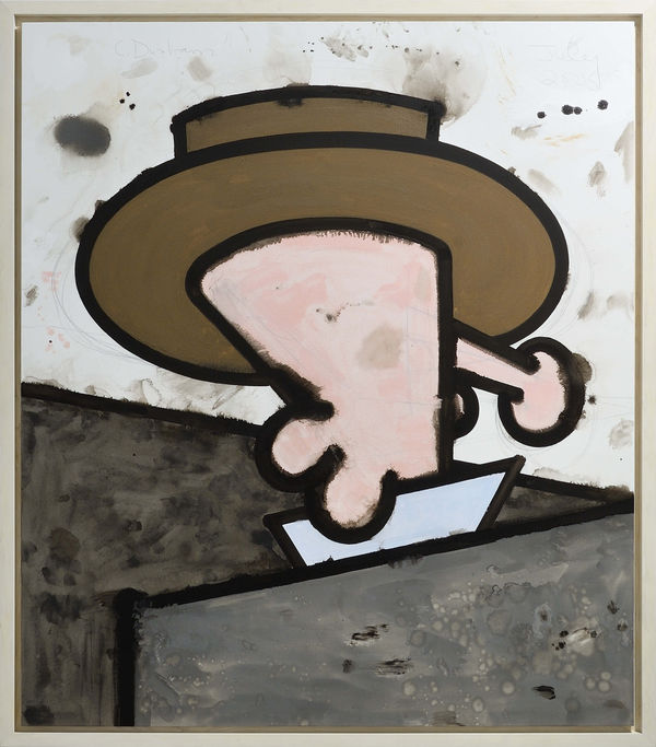 Carroll Dunham Dead Space (Wall), 2005 Acrylic, sand and graphite on canvas 213,5 x 183 cm