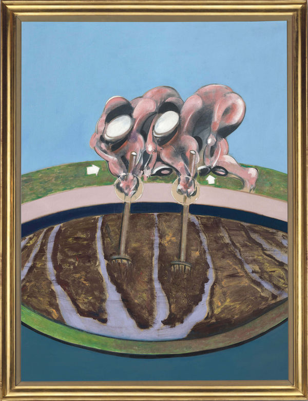 Francis Bacon Two Men Working In a Field, 1971 Oil on canvas 198 x 147 cm