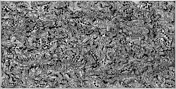 Eugeny Chubarov Abstract composition, 1994–1995 Oil on canvas 200 x 600 cm