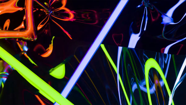 Rainbow in the Dark Exhibition featuring Anselm Reyle, © MoCA CT