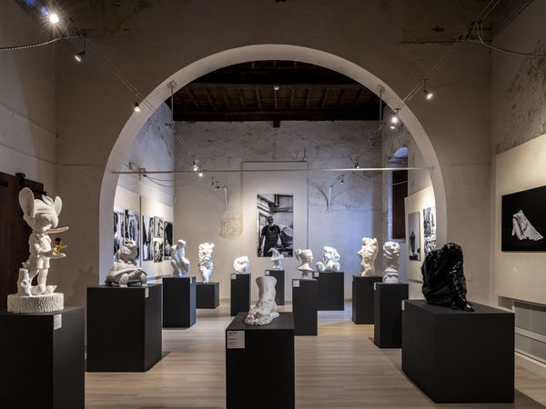 Installation view, interior of the Sala dei Putti, Chiostro of Sant'Agostino.