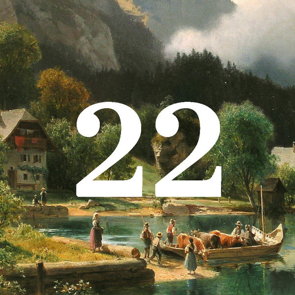 Ludiwg Halauska, Weissenbach am Attersee mit Blick auf den Schoberstein, 1872