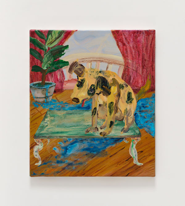 Cai Ruei Heng Spotted Dog 2023 Acrylic On Canvas 53 X 45 Cm