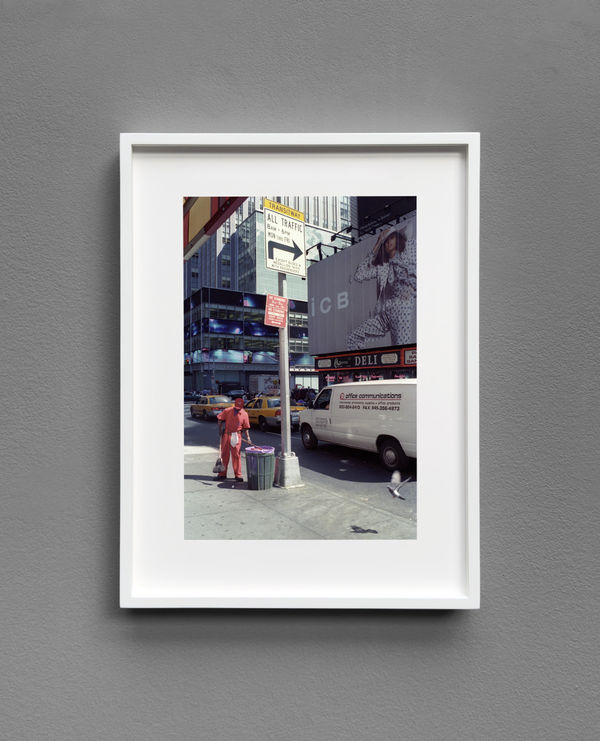 Philippe Garner, Street Scene with Pigeon, New York , July 2002