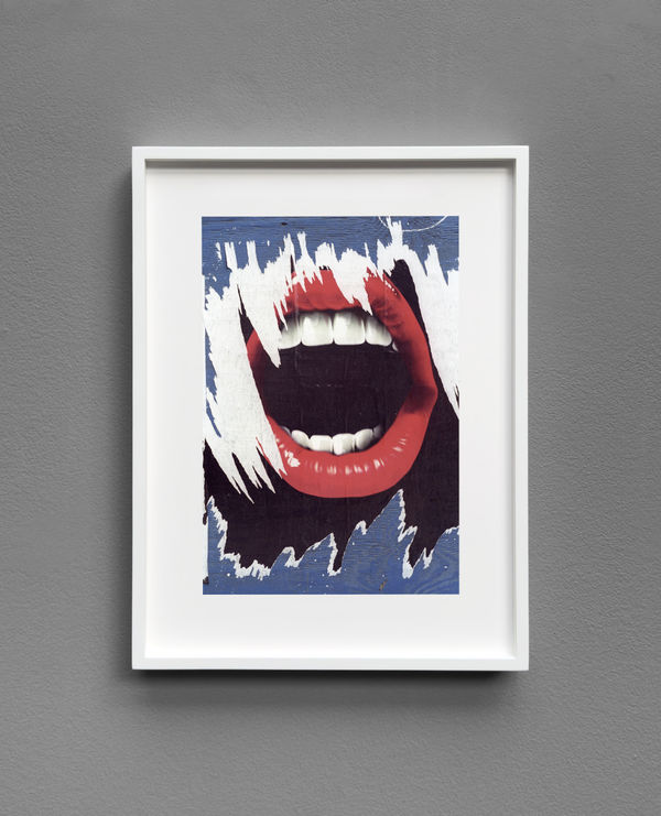 Philippe Garner, Poster Detail (Mouth), New York, January 2001