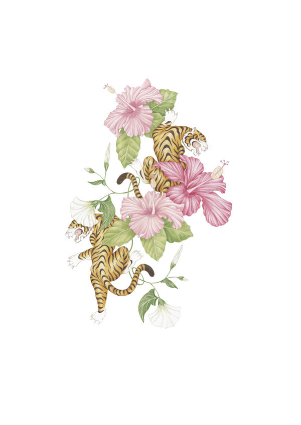 The Printed Hibiscus