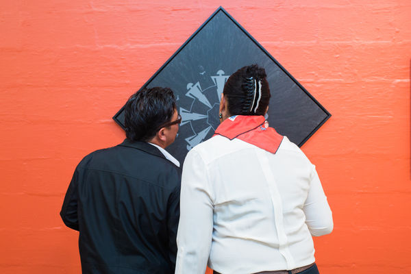 Benjamin Work exhibition opening, Rarotonga, 2016.