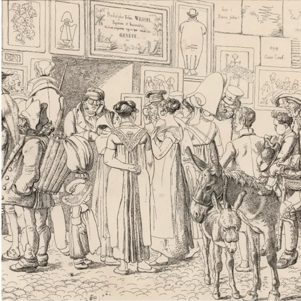 detail of a Swiss artwork