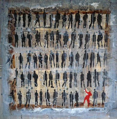 Alex Nwokolo The Special One 2011 Mixed media 106 x 106cm