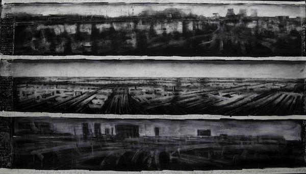 Jonathan Guaitamacchi iKapa 2010 Mixed media on paper on canvas 140 x 240cm