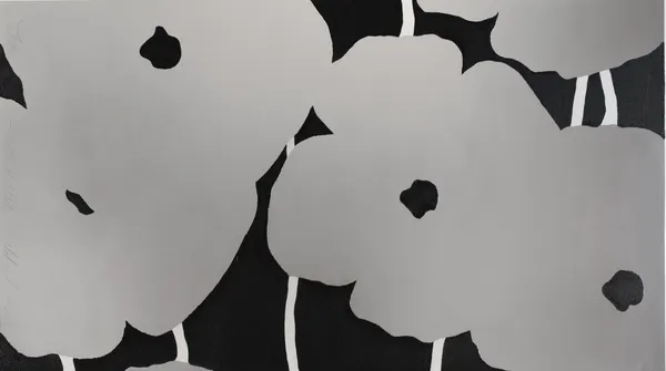 Donald Sultan, Silver Poppies Nov 11 2025, 2025