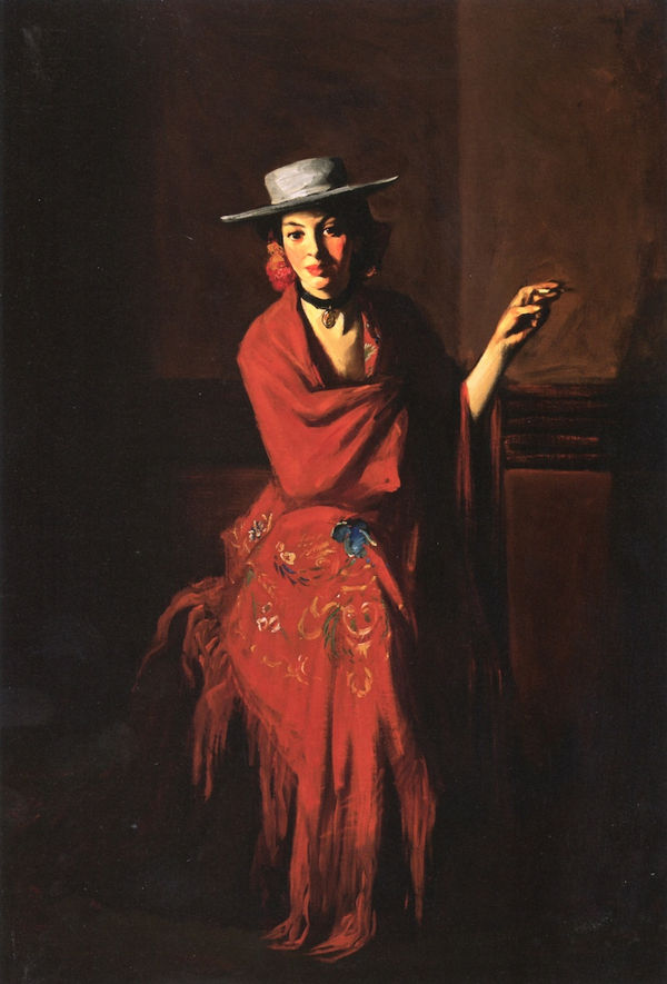 Robert Henri (1865-1929) Spanish Dancer – The Cigarette, 1904 Oil on canvas 70 x 50 inches Signed lower left, Robert Henri
