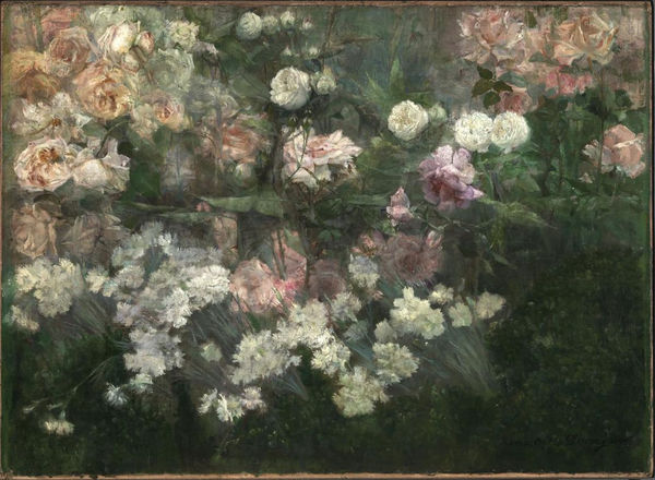 Maria Oakey Dewing, Garden in May, 1895, In the permanent collection of the Smithsonian American Art Museum