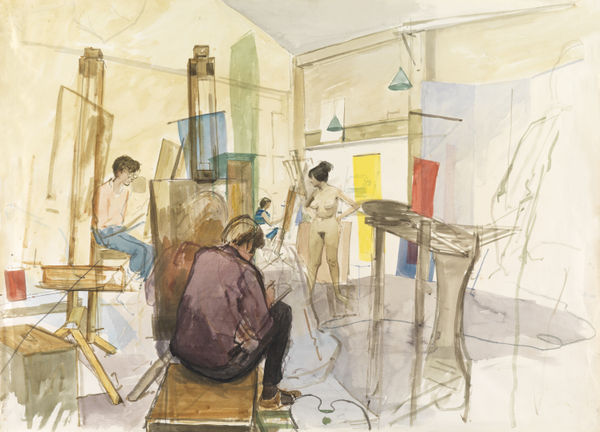 JOHN SERGEANT (1937-2010) Hereford Life Class, late '50s