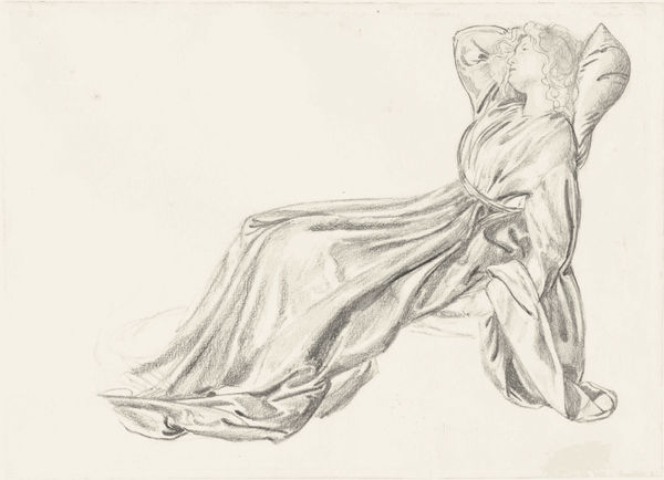 Sir Edward Coley Burne-Jones (1833-1898) Fanny Cornfort, a study for 'Laus Veneris'