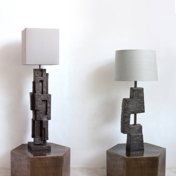 Totem and Cerne Bronze Lamps