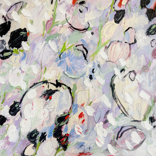 Snow in Spring, 2025 100 x 100 cm