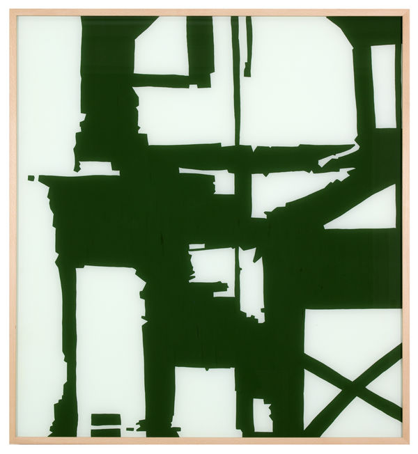 Los Feliz C.G. (dunkelgrün), 2002 122 x 112 cm