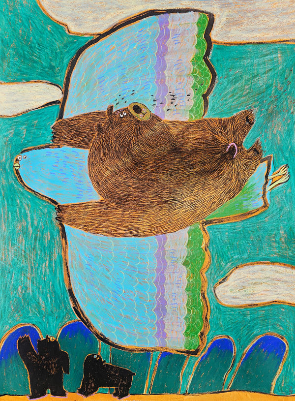 Painting by Korean artist Kim Pearl