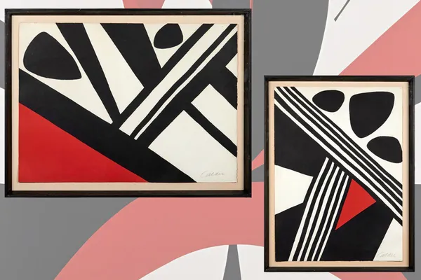 Alexander Calder's Printmaking, Two fine examples of Calder’s take on futurism.