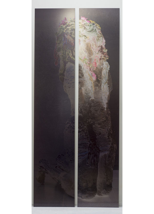 Marieke Bolhuis Black Flora 2019 85X200Cm Fotowerk Op Spiegel Alu