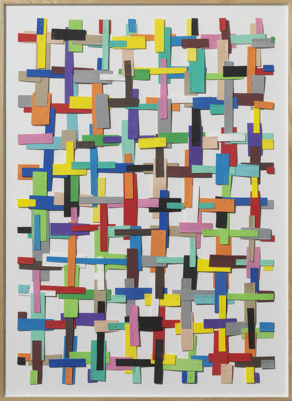 Beat Zoderer Mixedmedia Kreuzweise 2007 136X100Cm