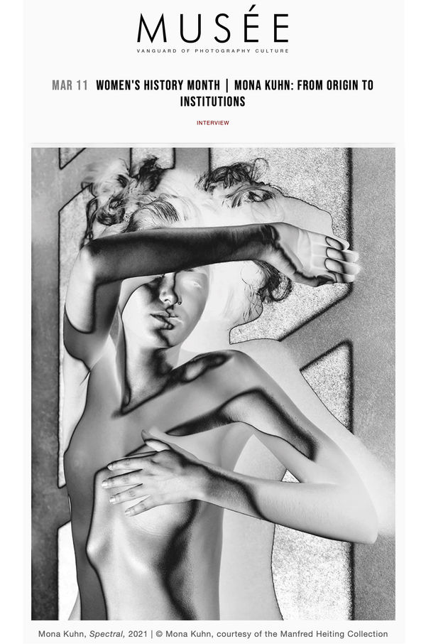 MONA KUHN , WOMEN'S HISTORY MONTH | MONA KUHN: FROM ORIGIN TO INSTITUTIONS